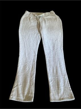 Hollister Light Gray Flare Sweatpants Size S Drawstring